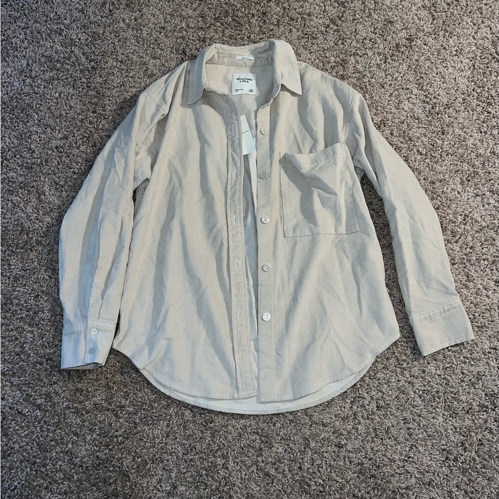 Oversized corduroy shirt